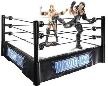 Mattel Wwe Wrestlemania Superstar Ring With 2 Figures Undertaker And Triple H Wwe Wrestlemania Superstar Ring With 2 Figures Undertaker And Triple H Buy Triple H Undertaker Toys