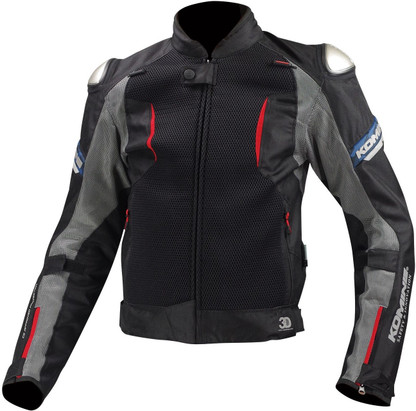 Komine JK-107_BLACK_RED Riding 