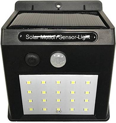 AS Solar Powered LED Wall Light PIR sensor+CDS Night ...