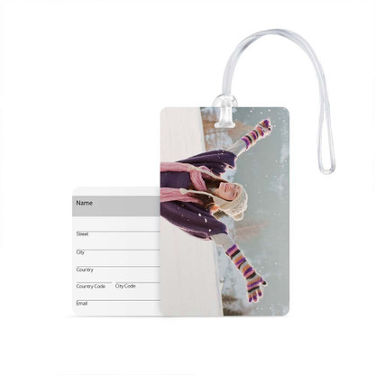 designer luggage tag