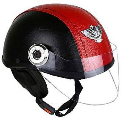 MOTOFLY leather CAP Motorbike Helmet 