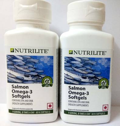amway nutrilite salmon omega 3 softgels pack of 2