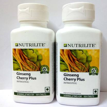 amway nutrilite ginseng cherry pius pack of 2