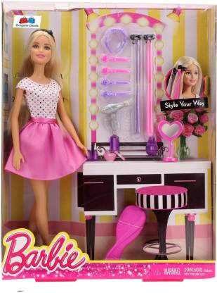 GRAPPLE DEALS Be Your Own Style Hair Styling Salon Beautiful Doll With  Different Accessories For Kids. - Be Your Own Style Hair Styling Salon  Beautiful Doll With Different Accessories For Kids. .