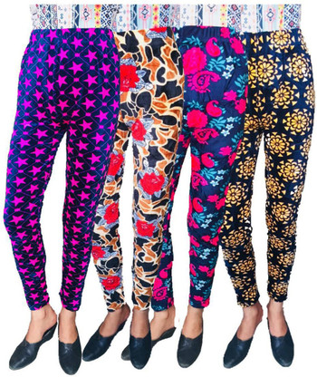 printed woolen leggings