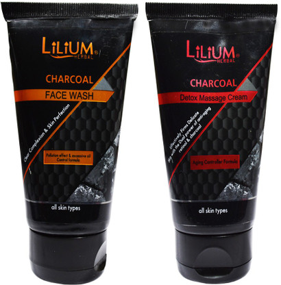 lilium charcoal face wash