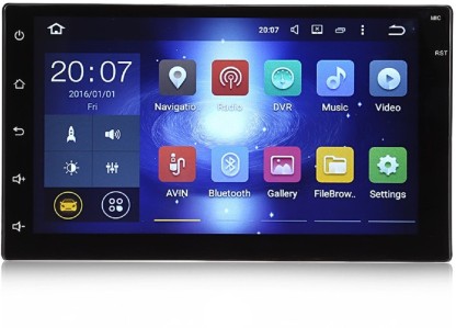 Denash Sanpyl Système Android Système de Navigation GPS Stéréo Lecteur MP5 HD Lecteur vidéo Voiture rétractable Grand écran de 7 Pouces à écran Tactile Radio MP5 