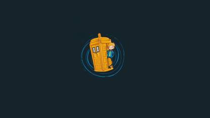 Aabhaas Wall Poster-Doctor-Who-Finn-the-Human-Jake-the-Dog-Adventure-Time- minimalism-crossover Paper Print - Gaming posters in India - Buy art, film,  design, movie, music, nature and educational paintings/wallpapers at  