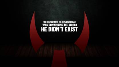 Akhuratha -devil-kint-quotes-the-usual-suspect-verbal Wall Poster Paper  Print - Quotes & Motivation posters in India - Buy art, film, design,  movie, music, nature and educational paintings/wallpapers at Flipkart.com
