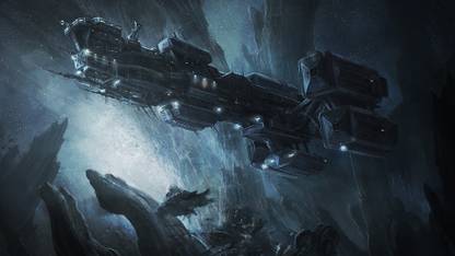Aabhaas Wall Poster artwork-digital-art-spaceship-Alien-movie-Weyland-Corporation-space Paper Print - Gaming posters in India - Buy art, film, design, movie, music, nature and educational paintings/wallpapers at