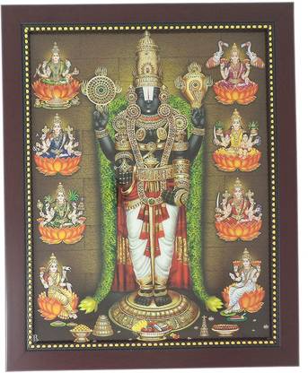 R S Exports Lord Balaji and Ashta Lakshmi Photo Frame ( cm x cm x R S Exports Lord Balaji and Ashta Lakshmi Photo Frame ( cm x cm x
