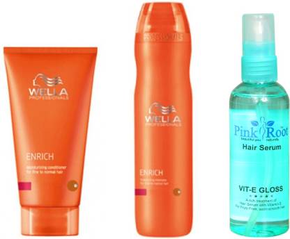 Wella Professionals ENRICH SHAMPOO WITH CONDITIONER AND PINK ROOT HAIR  SERUM Price in India - Buy Wella Professionals ENRICH SHAMPOO WITH  CONDITIONER AND PINK ROOT HAIR SERUM online at 