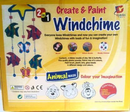 Gauravshopo Creative Game Create and Paint Windchime for kids