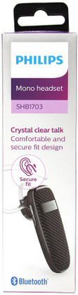 philips mono bluetooth headset shb1703