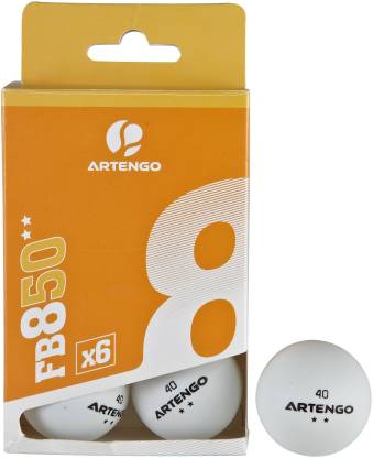 ARTENGO by Decathlon FB 850** x 6 Table Tennis Ball - Buy ARTENGO by  Decathlon FB 850** x 6 Table Tennis Ball Online at Best Prices in India -  Sports & Fitness | Flipkart.com
