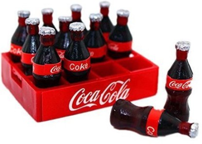 Doll House Coca Cola Bottles Soda Bottles Box Set Miniature Coke Beverage 1:12