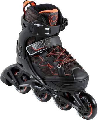 Oxelo by Decathlon ROLLER FIT 3 JR BLACK ORANGE In-line Skates - Size 1-3.5  UK - Buy Oxelo by Decathlon ROLLER FIT 3 JR BLACK ORANGE In-line Skates -  Size 1-3.5 UK