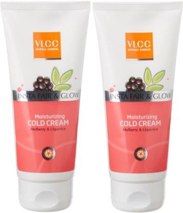 Vlcc Insta Fair Glow Moisturizing Cold Cream Pack Of 2 Price In India Buy Vlcc Insta Fair Glow Moisturizing Cold Cream Pack Of 2 Online In India Reviews Ratings Vlcc insta fair and glow fairness cream 25 gm with free shipping. vlcc insta fair glow moisturizing cold cream pack of 2