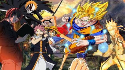 Athahdesigns Anime Adragon Ball Z Naruto Bleach Death Note One Piece Fairy Tail Goku Ichigo Naruto Luffywallpaper Paper Print Animation Cartoons Posters In India Buy Art Film Design Movie Music Nature And Educational Paintings Wallpapers At