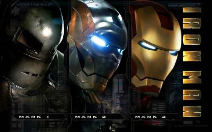 PL -armor-blue-light-iron-man-masks-movies-red-robots-tony-stark Wall  Poster 19*13 inches Matte Finish Paper Print - Movies posters in India -  Buy art, film, design, movie, music, nature and educational paintings/ wallpapers at 