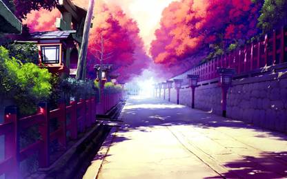 Athahdesigns Anime Anime Streets Colorful Japanwallpaper Paper Print Animation Cartoons Posters In India Buy Art Film Design Movie Music Nature And Educational Paintings Wallpapers At Flipkart Com