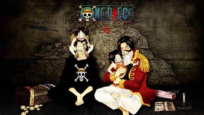 Akhuratha Anime Ace Adventure Candles Gol D Roger Maps Monkey D Dragon Monkey D Luffy One Piece Pirates Portgas D Ace Skull And Crossbones Treasure Wine Wall Poster Paper Print Animation Cartoons Posters In India Buy Art Film Design Movie