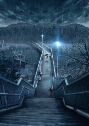 ASHD Anime rain-night-heavy-rain Wall Poster Paper Print - Animation &  Cartoons posters in India - Buy art, film, design, movie, music, nature and  educational paintings/wallpapers at 