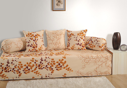 SWAYAM Satin Floral Diwan Set - Buy 