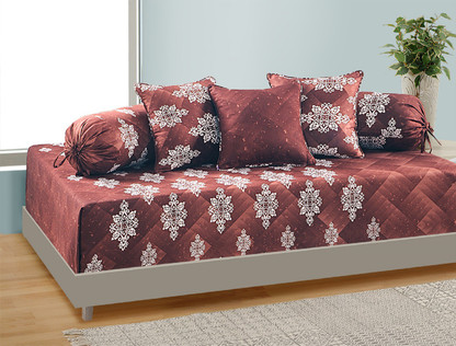 SWAYAM Satin Damask Diwan Set - Buy 
