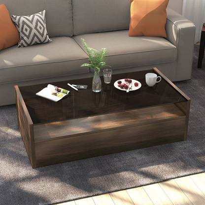 Urban Ladder Alita Storage Coffee Table Finish Walnut Configuration Full Drawer Engineered Wood In India Urban Ladder Alita Storage Coffee Table, Walnut Colour Coffee Table With Storage