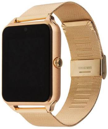 Smart watch in golden colour Outlet