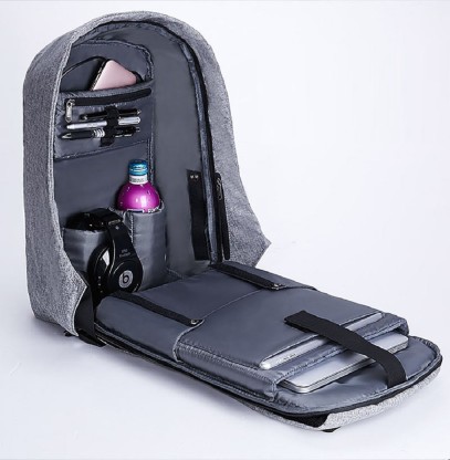 Travel College Bookbag Back Bag with USB Charging Port Unisex Water Resistant Casual Rucksack Fits 15.6 inch Laptop Student Backpack Laptop Commuter Backpack for Men Women 