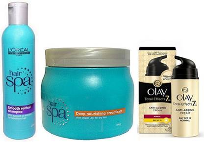 L'Oréal Paris Paris Deep Nourishing Hair Spa, Smoothing Shampoo & Olay Total Effect 7 In 1 (20g) Price in India - Buy L'Oréal Paris Paris Deep Nourishing Hair Spa, Smoothing Shampoo & L'Oréal Paris Paris Deep Nourishing Hair Spa, Smoothing Shampoo & Olay Total Effect 7 In 1 (20g) Price in India - Buy L'Oréal Paris Paris Deep Nourishing Hair Spa, Smoothing Shampoo &
