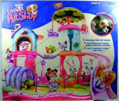 Littlest Pet Shop Replacement Rolling Cart/Sled for Whirl Around Playground 