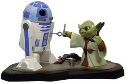 Set 4 Pieces Star Wars Yoda R2-D2 Darth Vader Converge Toy Figure Doll Vol.1 New 