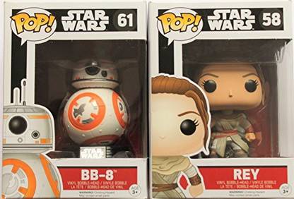 Force Awakens Funko Pop Star Wars Episode 7 8 And Rey 2 Piece Bundle Funko Pop Star Wars Episode 7 8 And Rey 2 Piece Bundle Buy Star Wars Toys