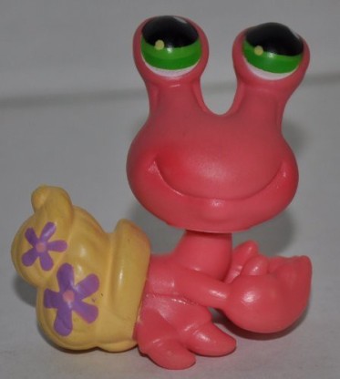 Details about   Littlest Pet Shop~#No~Hermit Crab~Blue~Teal Shell~Pink Teardrop Eyes 