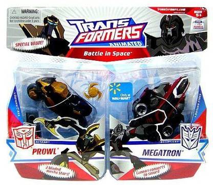 TRANSFORMERS Animated Exclusive Deluxe Figure Battle In Space 2-Pack Prowl And Megatron - Animated Exclusive Deluxe Figure Battle In Space 2-Pack Prowl And Megatron . Buy Prowl, Megatron toys in India. shop TRANSFORMERS Animated Exclusive Deluxe Figure Battle In Space 2-Pack Prowl And Megatron - Animated Exclusive Deluxe Figure Battle In Space 2-Pack Prowl And Megatron . Buy Prowl, Megatron toys in India. shop