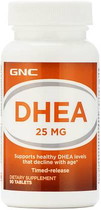 gnc dhea 25 mg timed release formula