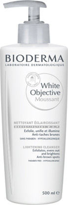 white objective face wash