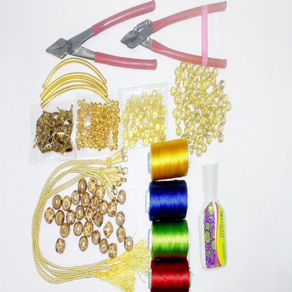 silk thread jewellery making kit flipkart