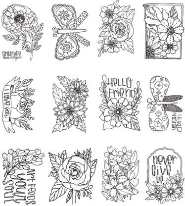 Adorn It Artplay Watercolor Paper Mini Coloring Book 4 X6 12 Pages Hello Friend Artplay Watercolor Paper Mini Coloring Book 4 X6 12 Pages Hello Friend Shop For Adorn It Products In