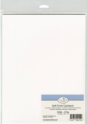 Elizabeth Craft Designs Soft Finish Cardstock 85lb 8 5 X11 10 Per Package White Soft Finish Cardstock 85lb 8 5 X11 10 Per Package White Shop For Elizabeth Craft Designs Products In India Flipkart Com