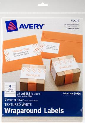 Avery Dennison Textured Wraparound Labels 7 - 17/20