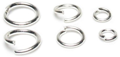 Uteruik Open Jump Rings for Jewelry Making 500pcs 4mm Silver H-#17 