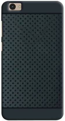 Rozec Back Cover for Thin Dotted Grid Design Soft Cover For Vivo V5 - Black