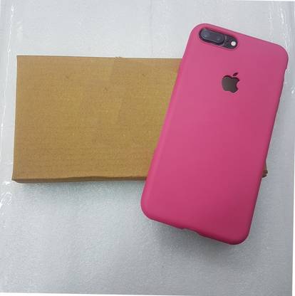 midkart back cover for iphone 7 plus 7 only matte hot pink logo cut soft silicone hybrid case lens protection