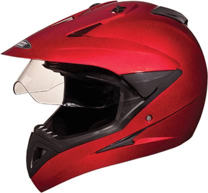 STUDDS MOTOCROSS(CHERRYRED) Motorbike Helmet