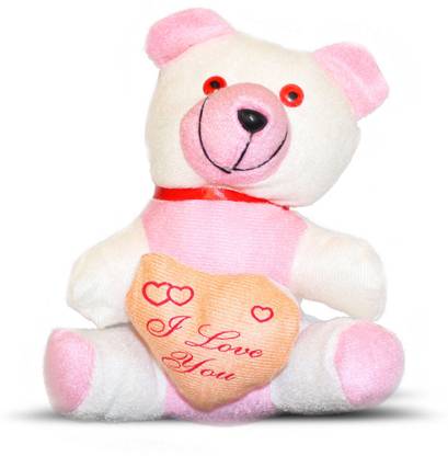 Akshat Love Gifts For Girlfriend I Love You Teddy Bear With Heart Pink Soft Toys For Babies Girls Girlfriend 18 Cm Love Gifts For Girlfriend I Love You Teddy