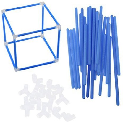 Geometrische Formen Baukasten DIY Cube Cuboid Math Teaching Tool Gelb 